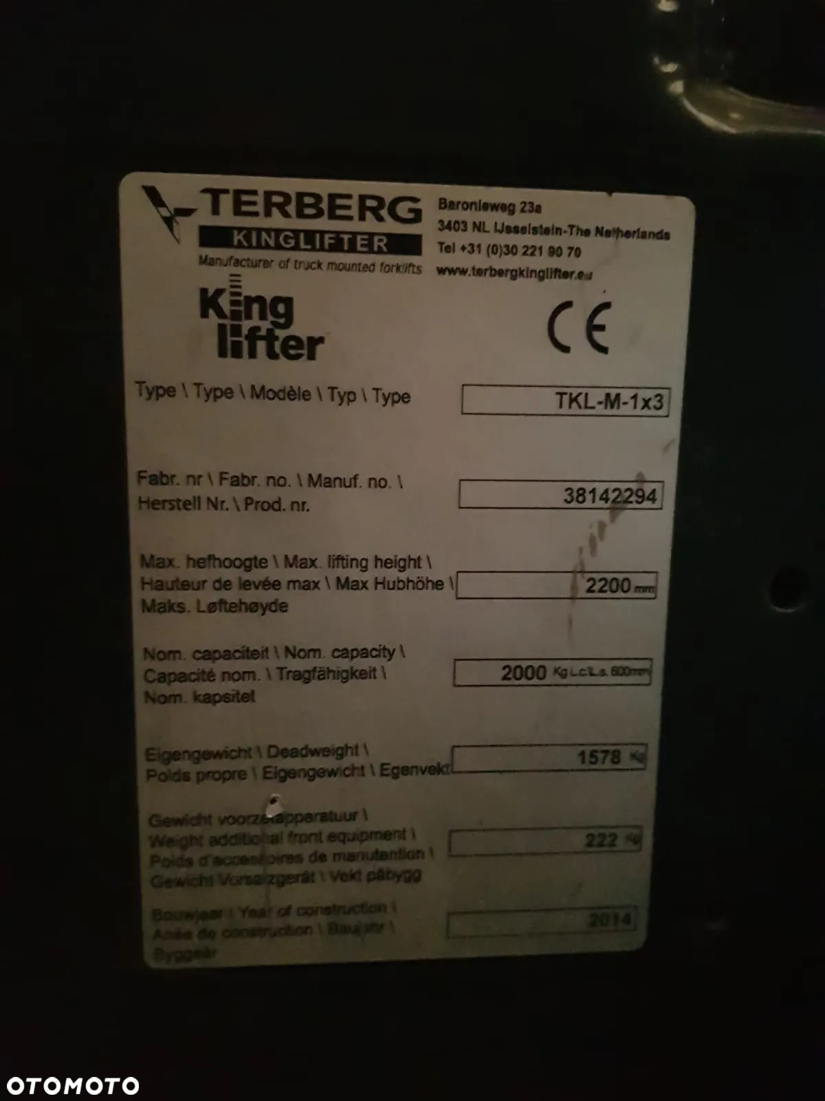 Moffett TELBERG KTL-M 1_3 HYDDRAULICZNIE WYSUWANE WIDŁAY ZAMIANA - 5