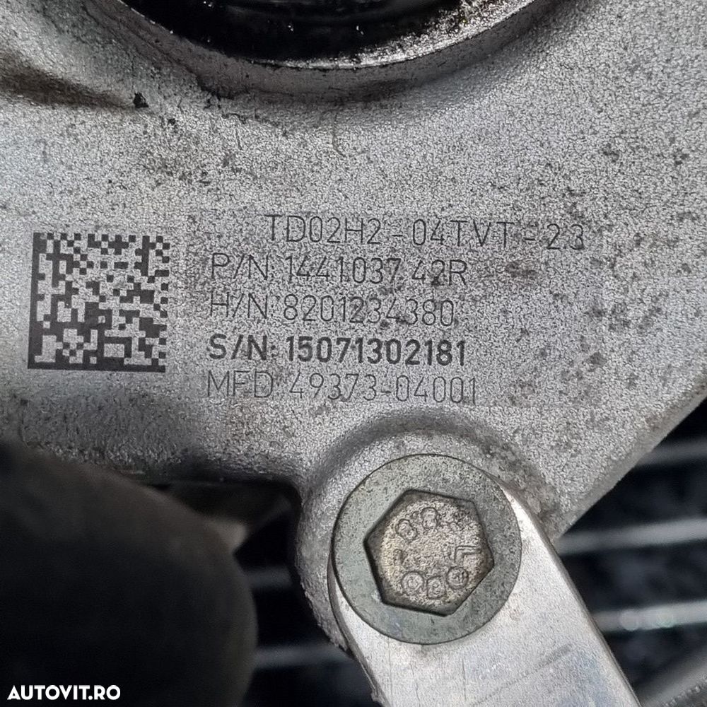 Turbo Dacia Sandero 2 0.9 B 2012 - 2016 90CP H4B 408 Euro5 (1472) 8201234380 - 6