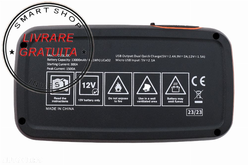 OSRAM Starter Baterie Auto BATTERYstart300 12V OBSL300- livrare gratuita - 5