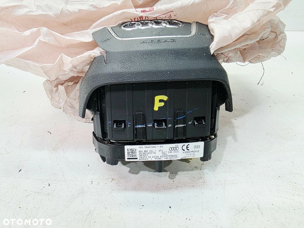 PODUSZKA POWIETRZNA KIEROWCY AUDI Q5 FY 80A880201F 6PS WYSTRZELONA - 3