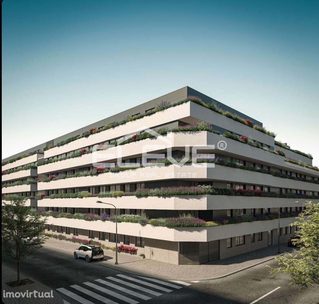 Apartamento T1 LUXO com excelente terraço Centro Matosinhos - Grande imagem: 2/10