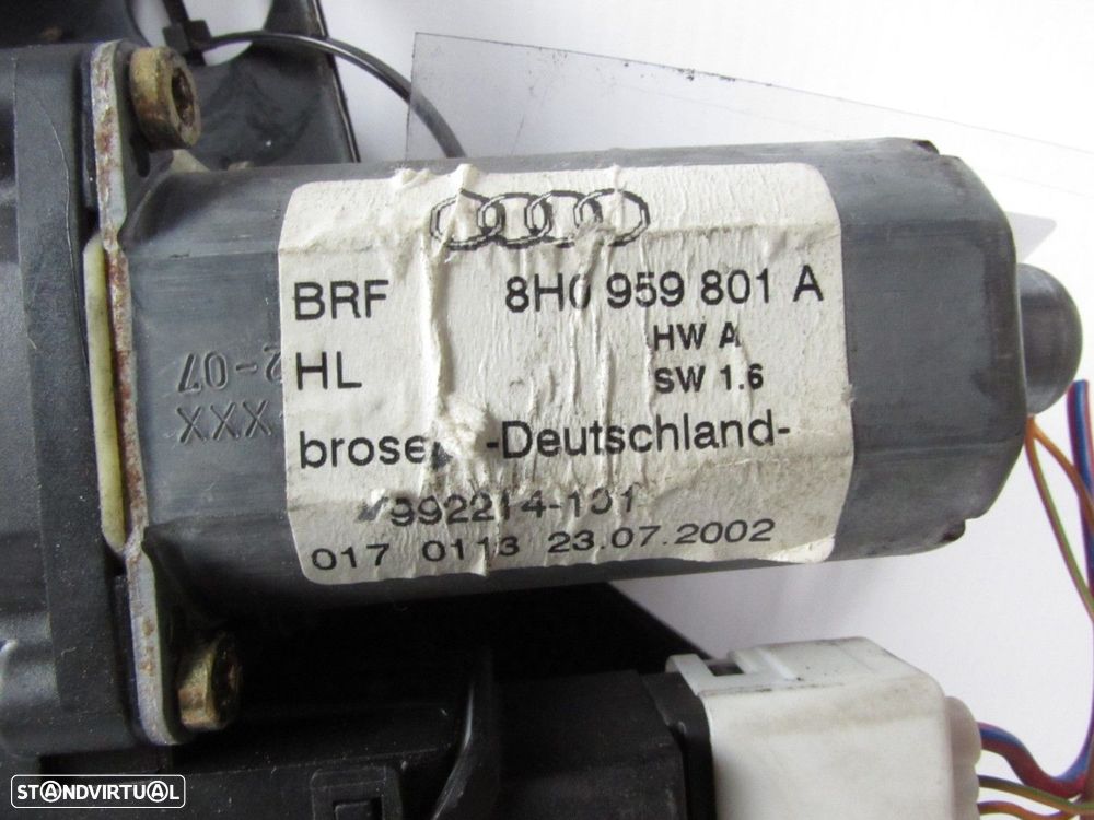 Elevador da Porta Com Motor Esquerdo/Trás Seminovo/ Original AUDI A4 Convertible... - 3