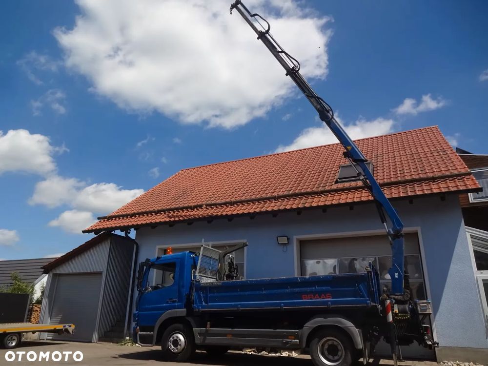 Mercedes-Benz ATEGO 4x2 1224 WYWROTKA KIPER miller + HDS dzwig żuraw PALFINGER + CZERPAK + WIDŁY // NISKI Potwierdzony przebieg!!! - 23