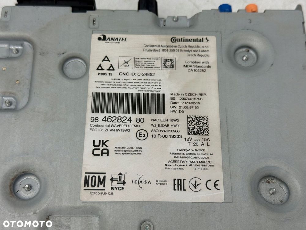 stacja multimedialna radio opel crossland x 9846282480 - 5
