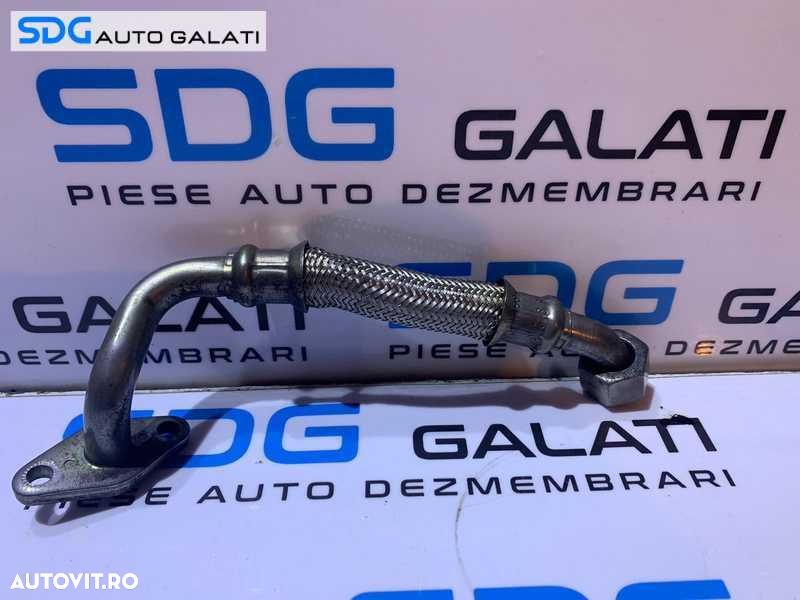 Teava Conducta Retur Ulei Turbo Turbina Tubosuflanta Audi A6 C5 1.9 TDI AJM AWX AVF 1998 - 2005 Cod 028145738AH - 1