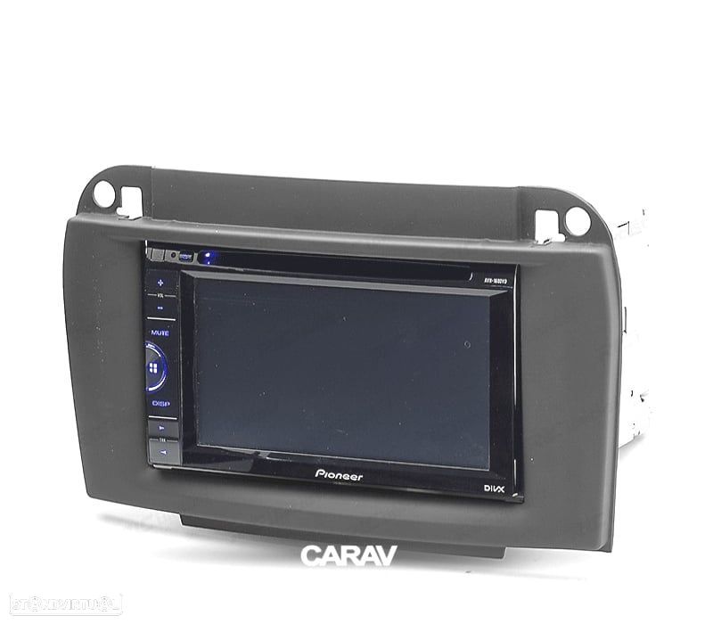 MOLDURA ADAPTADOR PRETO PARA RADIO 2-DIN MERCEDES W220 CLASE S - 5