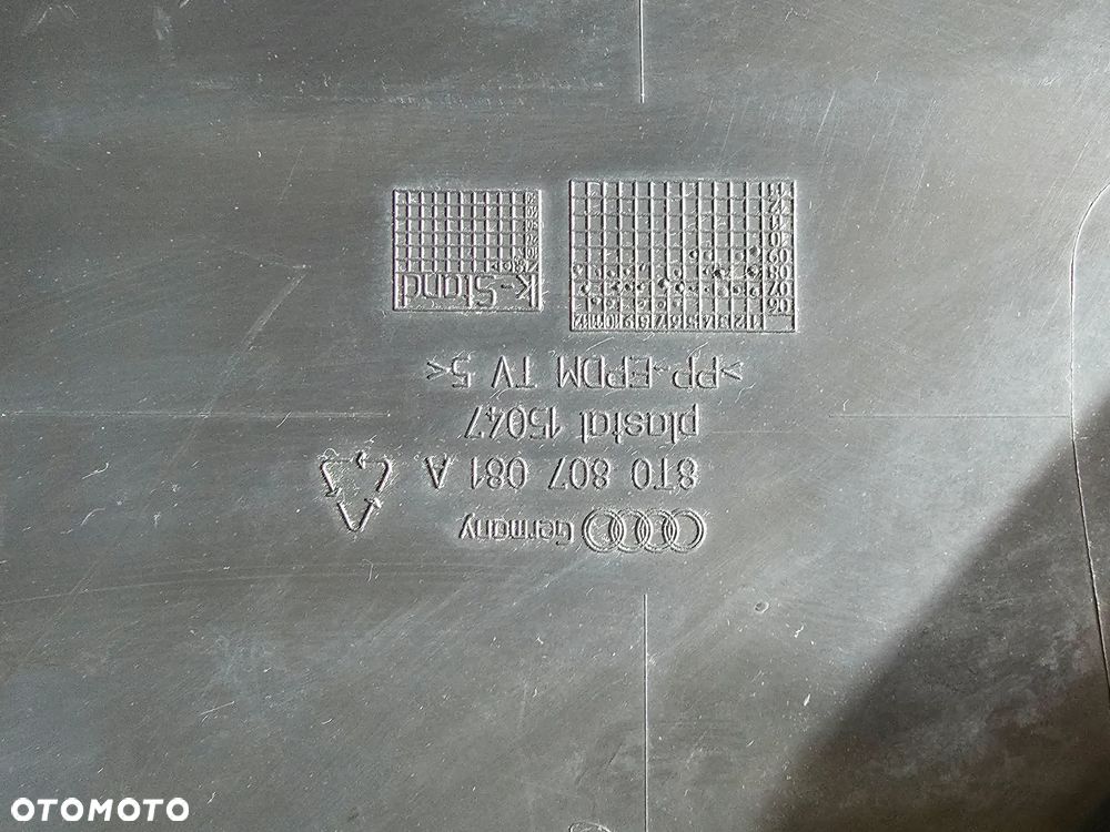 AUDI A4 B8 A5 OSŁONA PASA PRZEDNIEGO 8T0807081A - 5