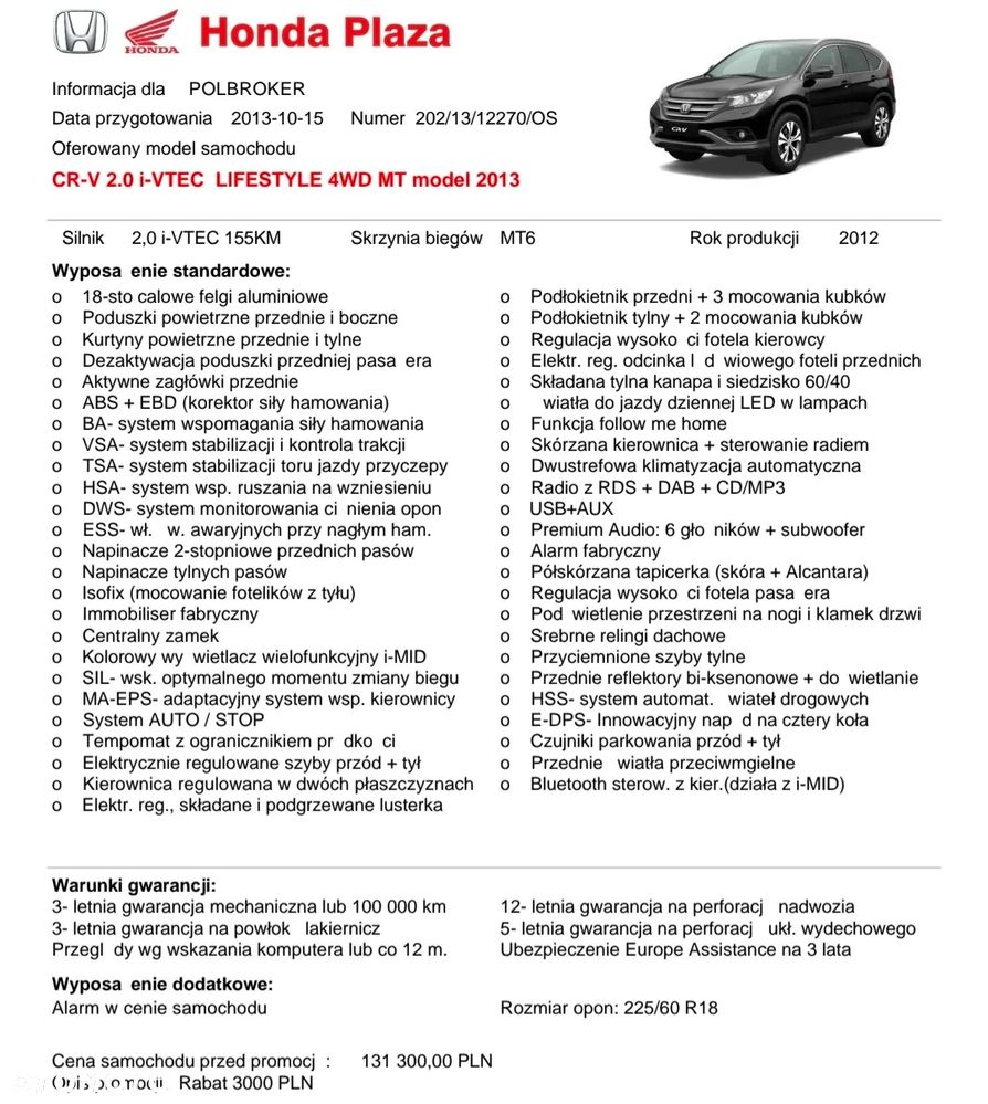 Honda CR-V 2.0i-VTEC 4WD Lifestyle - 9