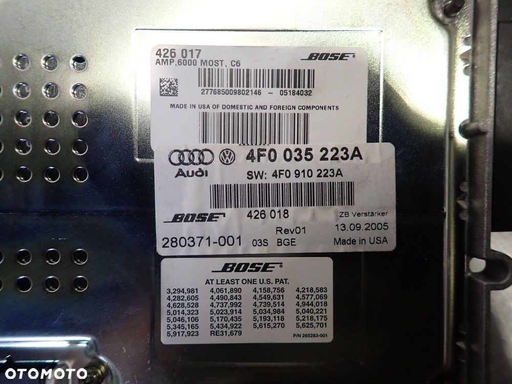 WZMACNIACZ AUDI A6 C6 - 3
