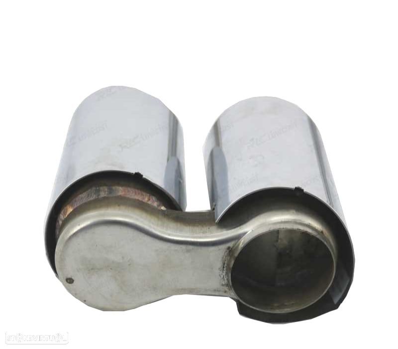 CONJUNTO PONTEIRAS DE ESCAPE DUPLA BMW F30 F31 LOOK M3 - 6