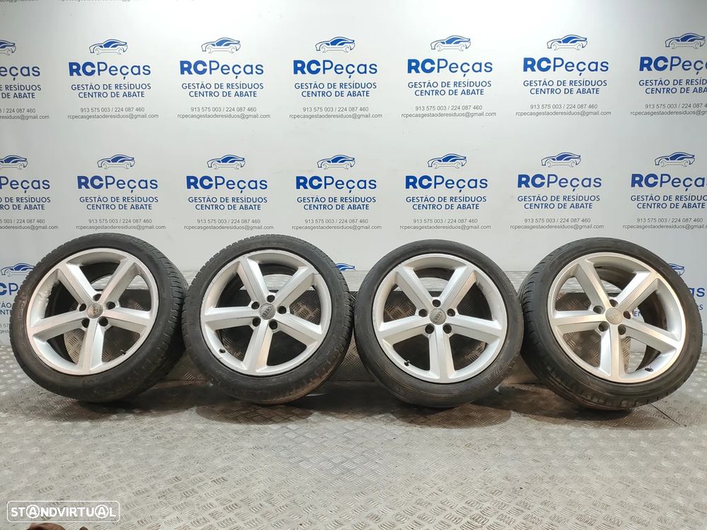 Conjunto de jantes 18 originais Audi A4 B8 S-Line 8J ET47 5x112 - 1
