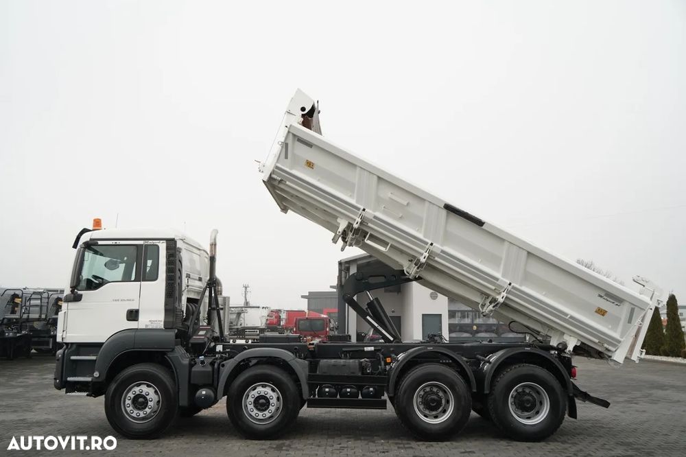 MAN TGS 35.420 / 8x4 / BASCULĂ DUBLĂ / HIDRODOXIE LATERALĂ / BORDMATIC / AUTOMATĂ - 2