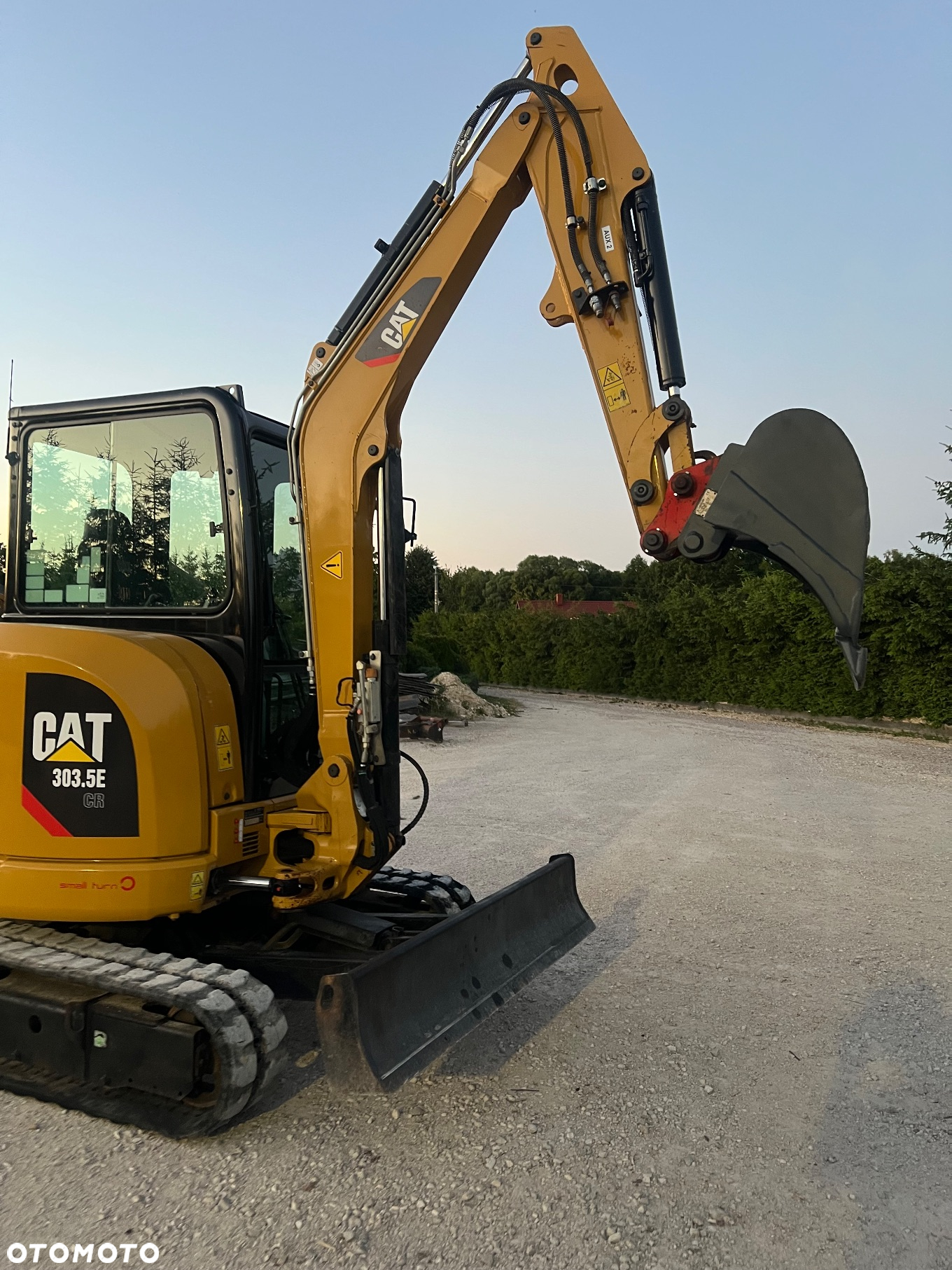 Caterpillar MINIKOPARKA CAT 303.5 E CR 2019r Catepillar 304 303 305 302,7 Bobcat e34 35 26 3x łyżka wiertnica grabie koparka mini gąsienicowa 3,5tony - 7