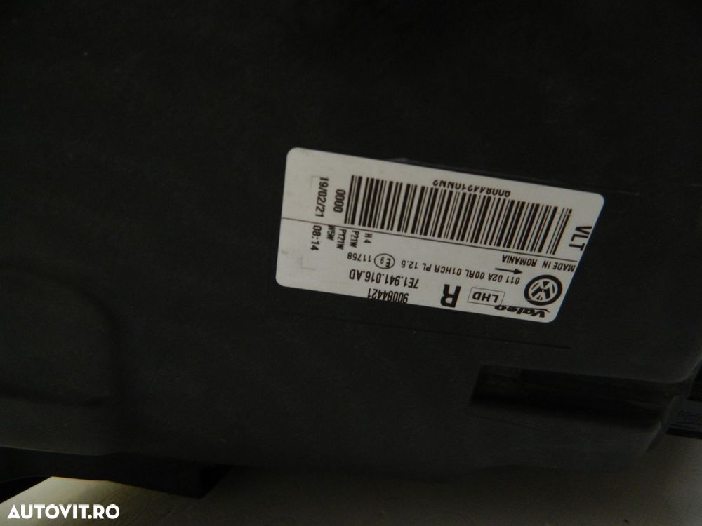 Far dreapta VW Transporter Halogen, 2015, 2016, 2017, 2018, 2019, cod origine 7E1941016AD. - 6