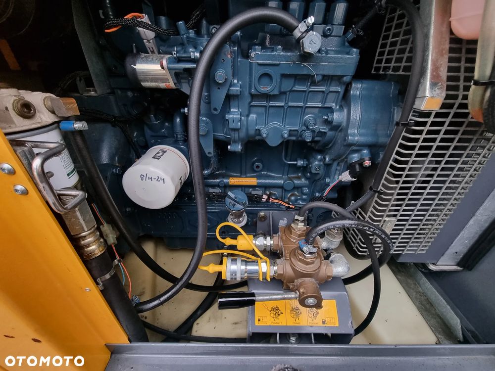Atlas Copco QAS 30 KVA Agregat Generator wyciszony. Perfekcyjny stan! Silnik Kubota 4cylindry. Prądnica PARTNER Import Norwegia! Zadbana maszyna Serwisowana w DEKRA do końca - 3