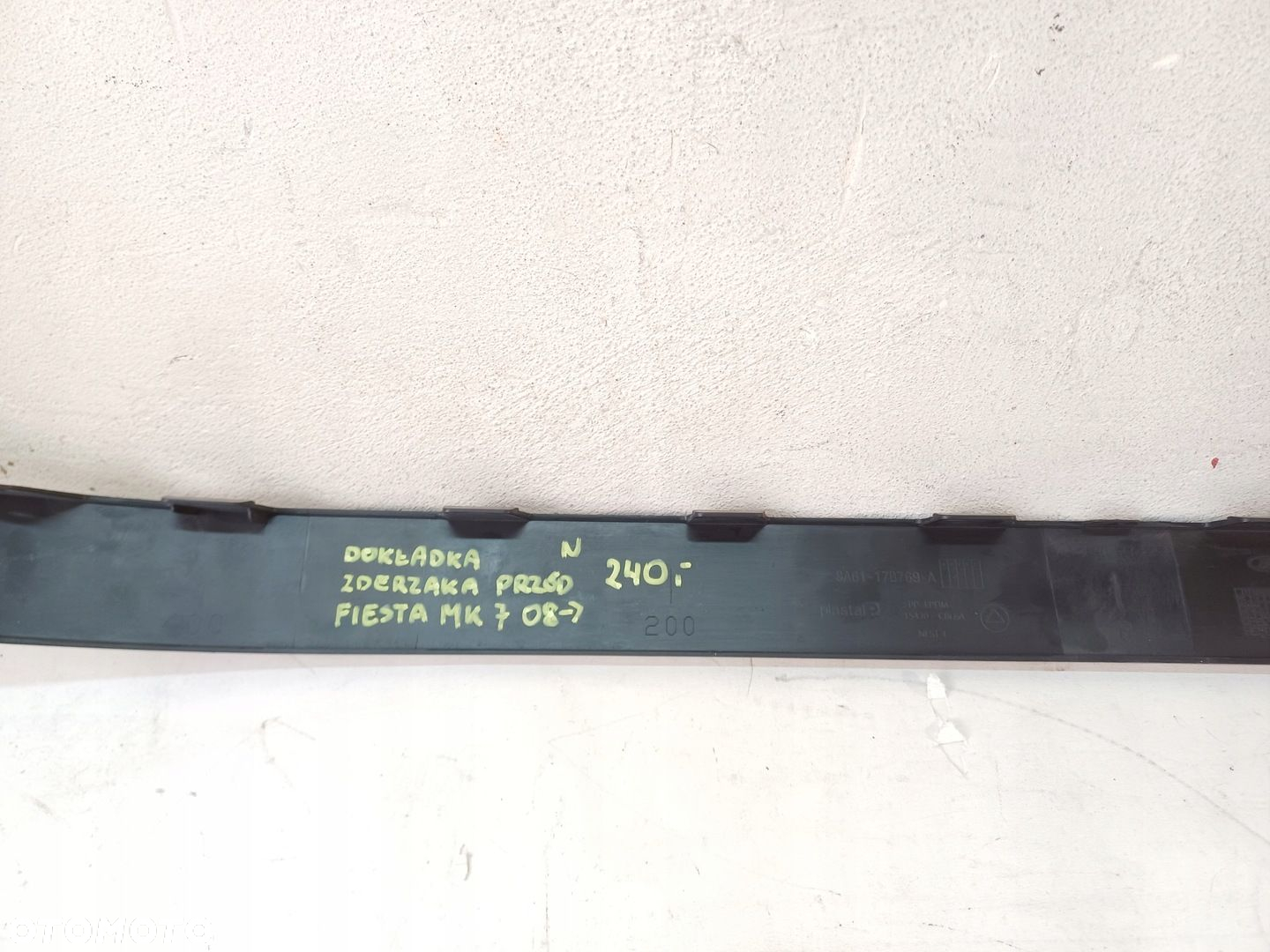 DOKŁADKA SPOILER ZDERZAKA PRZÓD FORD FIESTA MK VII 7 08- - 11