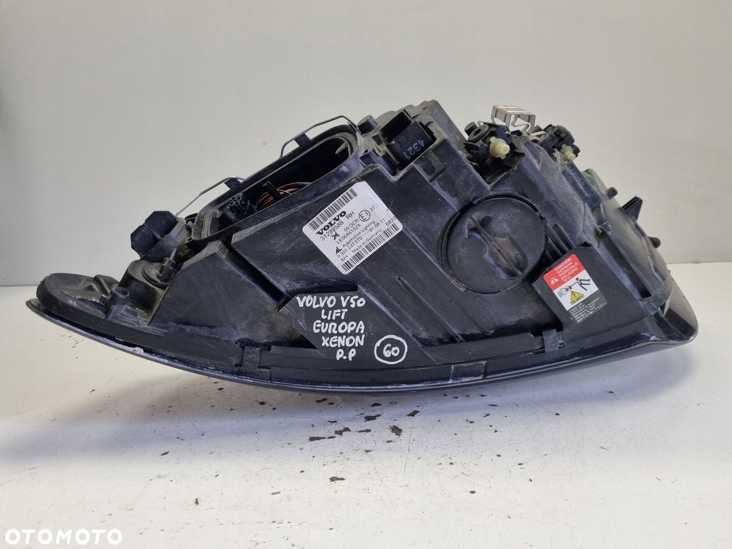 Volvo S40 II V50 LIFT PRZEDNIA LAMPA PRAWA prawy przód EUROPA 31299588 - 6
