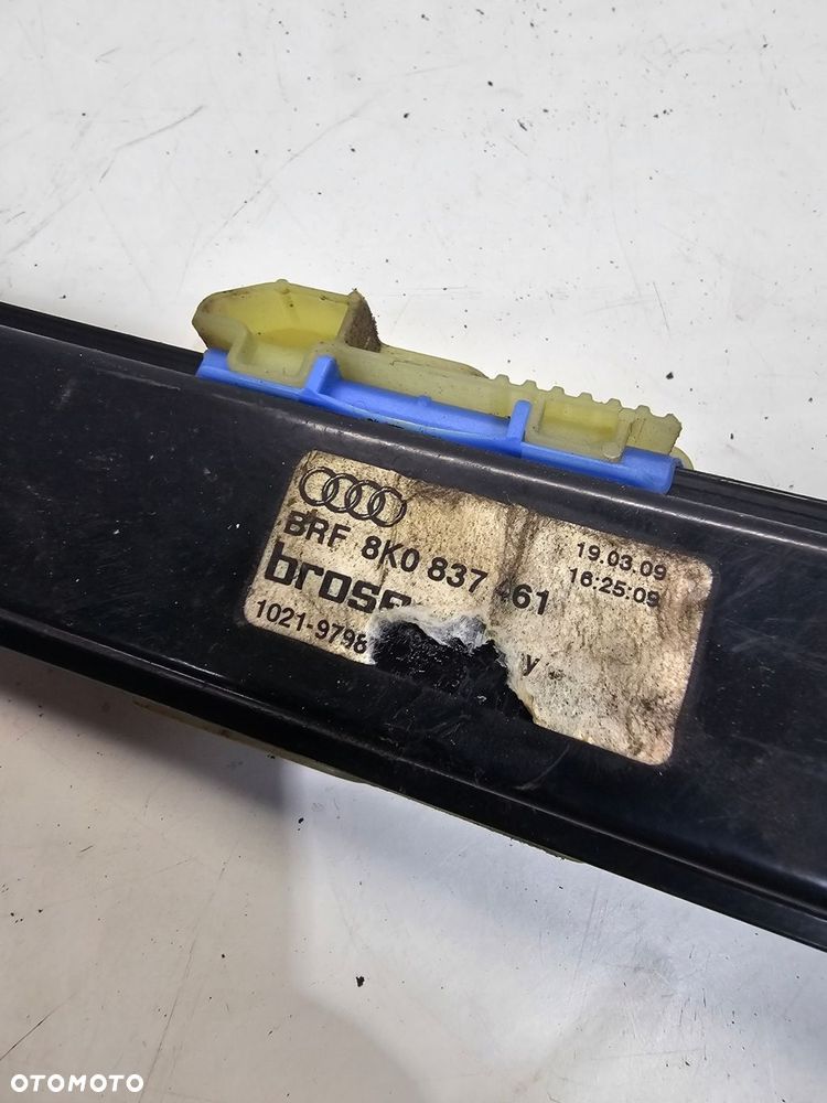 MECHANIZM SZYBY LEWY PRZÓD AUDI A4 B8 8K0837461 - 4