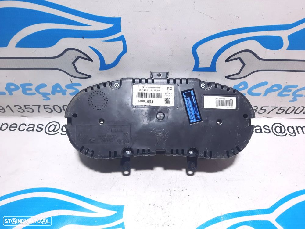 QUADRANTE MOSTRADORES PAINEL INSTRUMENTOS KM OPEL ASTRA J 13433804 - 2