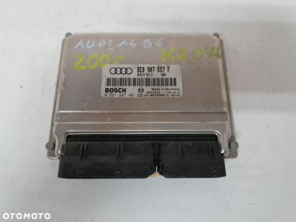 AUDI A4 B6 STEROWNIK KOMPUTER SILNIKA 8E0907557F - 1
