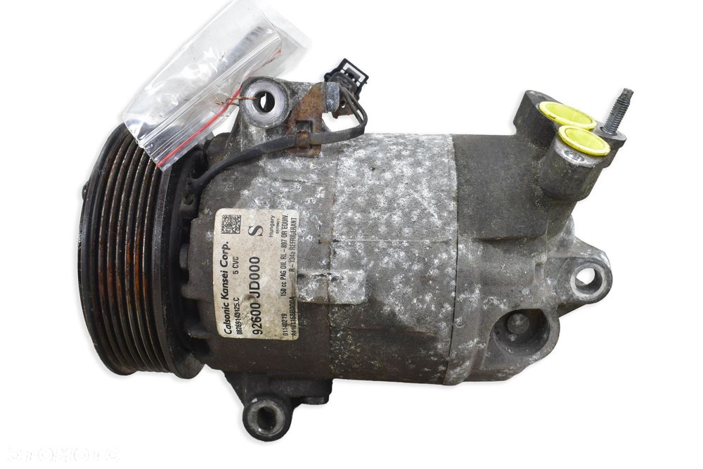 Sprężarka Klimatyzacji NISSAN QASHQAI I J10 1.6 16V HR16DE 92600JD000 - 3