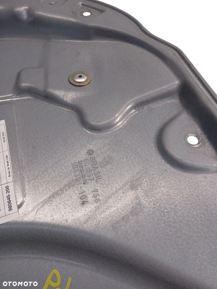 MECHANIZM PODNOŚNIK SZYBY PRAWY PRZÓD VW POLO IV 9N 6Q4837756 POLO IV - 3