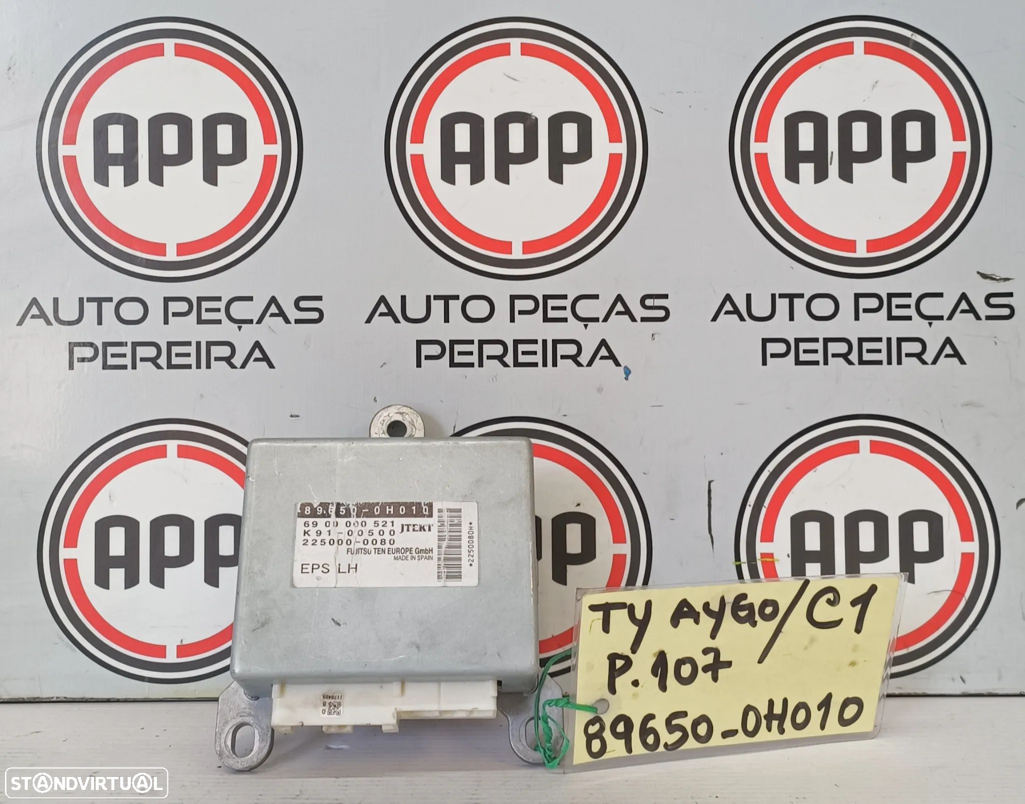 Módulo/centralina direção assistida eléctrica CitroenC1, Peugeot 107, Toyota Aygo, 2006 a 2014, referência 89650-0H010. - 1