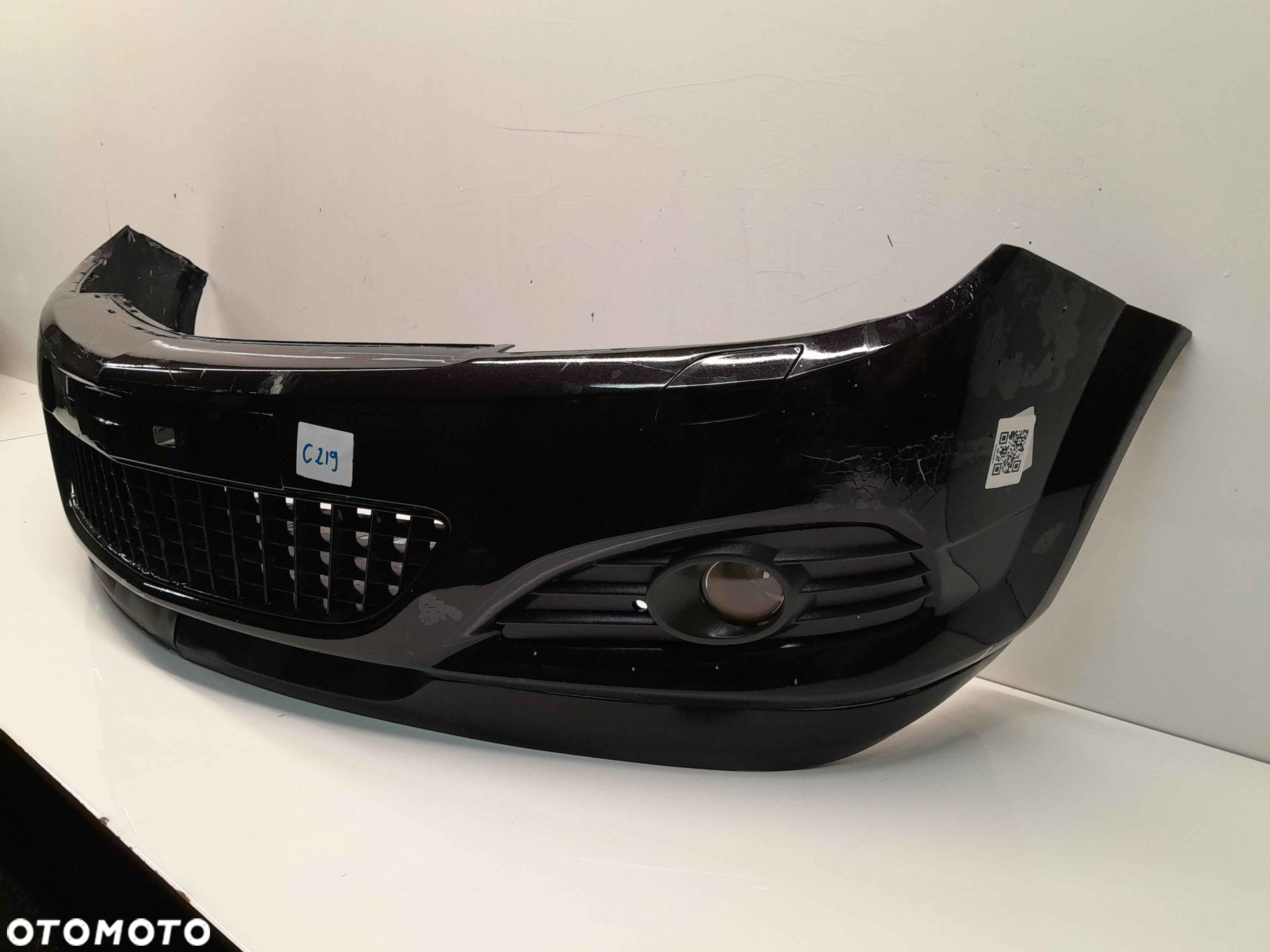 ^ ZDERZAK PRZÓD PRZEDNI OPEL ASTRA H 3 III GTC Z20R CZARNY HALOGENY - 2