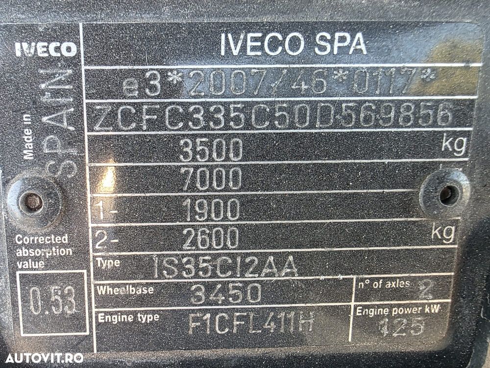 Iveco DAILY 35C15 CUB cu FRIG - 6