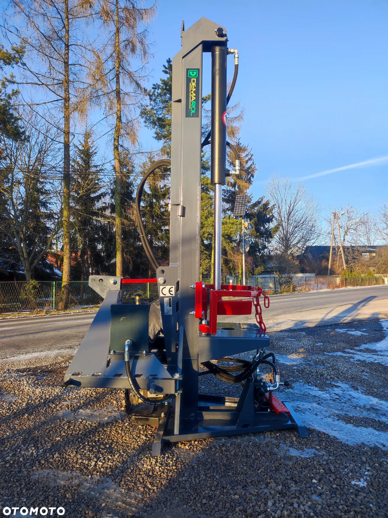 hydrauliczna pionowa łuparka rozłupywarka do drewna / nacisk 20t - 8