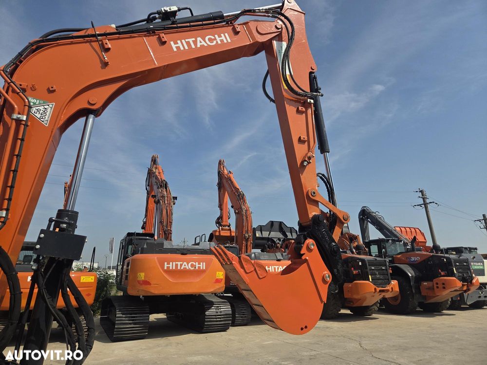 Hitachi ZX85, 8,65 tone, Ad sapare 5m, 2022, 2.427 ore, CUPLA RAPIDA HIDRAULICA+3 CUPE NOI, inst picon pe brate, latime 2,2m, senile cauciuc 90% ok, aer conditionat, computer, reviziile efectuate, ridica aprx 4 tone, leasing 4 ani, CA NOU-PROMOTIE 62.900 EUR - 10