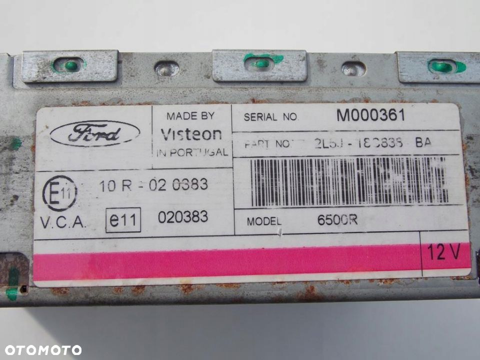 RADIO CD FORD RANGER I 6500 KOD - 2