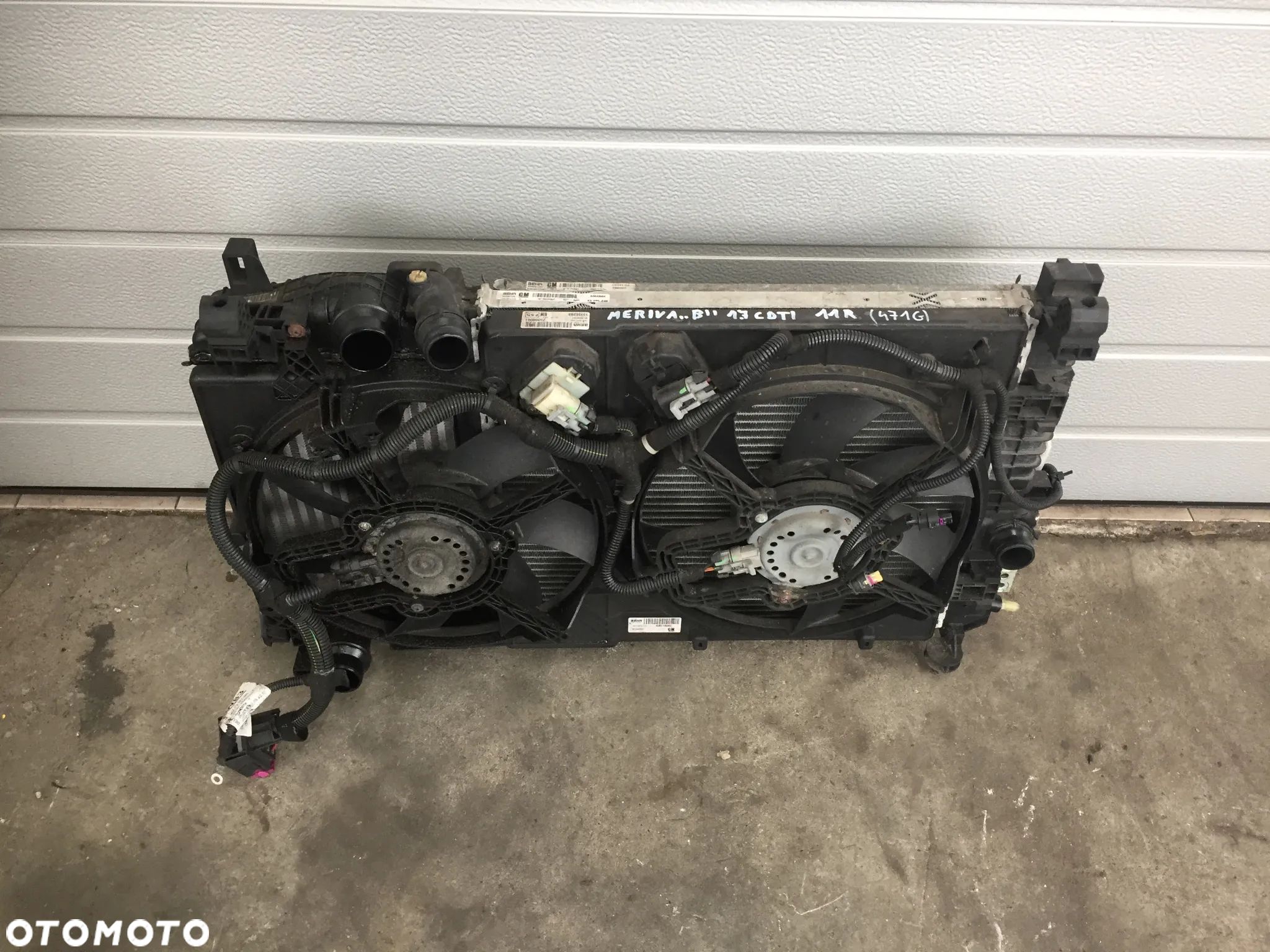 OPEL MERIVA B 11R 1.7 CDTI CHŁODNICE KOMPLET + WENTYLATORY - 1