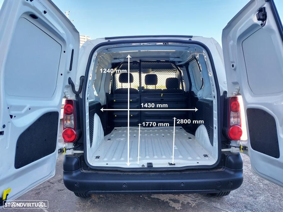 Peugeot Partner 1.6 BlueHDi L1 Premium 3 Lug.  -  IVA Dedutível - 10