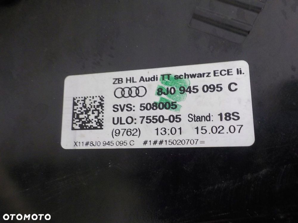 AUDI TT II 8J LAMPA LEWA TYLNA LEWY TYŁ 8J0945095C - 4