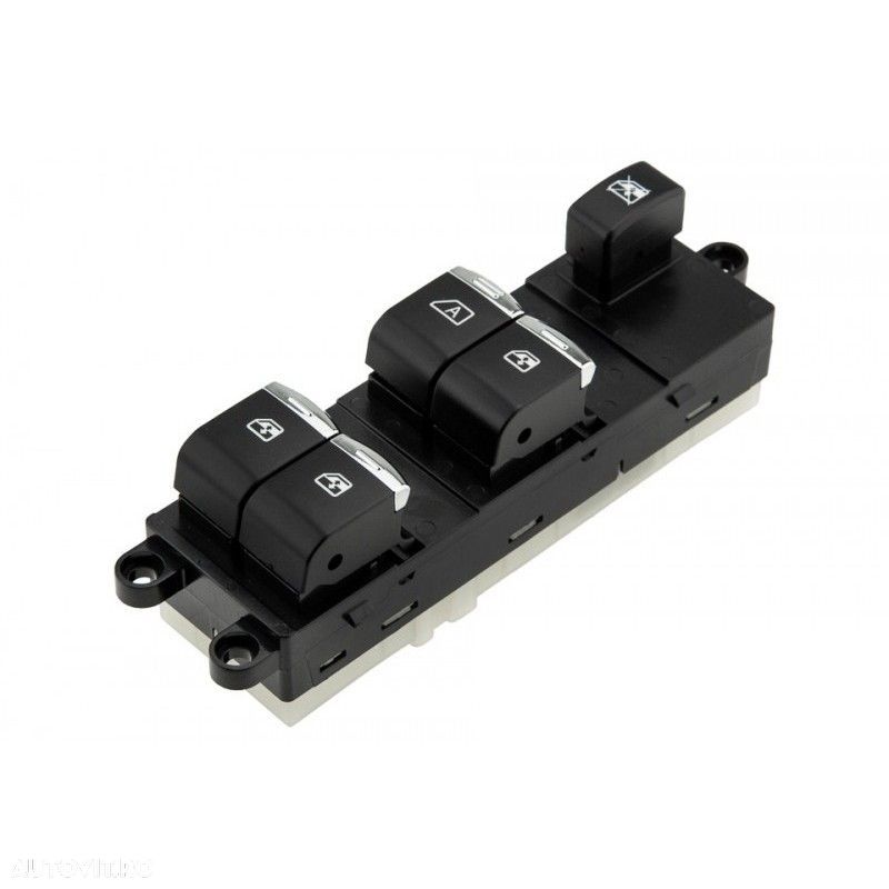 Comutator reglaj geam Nissan Navara D40 2005-, Pathfinder R51 2005-, Qashqai 2007-, mufa Nr 1 : 3 Pini, mufa Nr 2 : 13 Pini-, versiune cu butoane iluminate, 25401-BB65B - 1