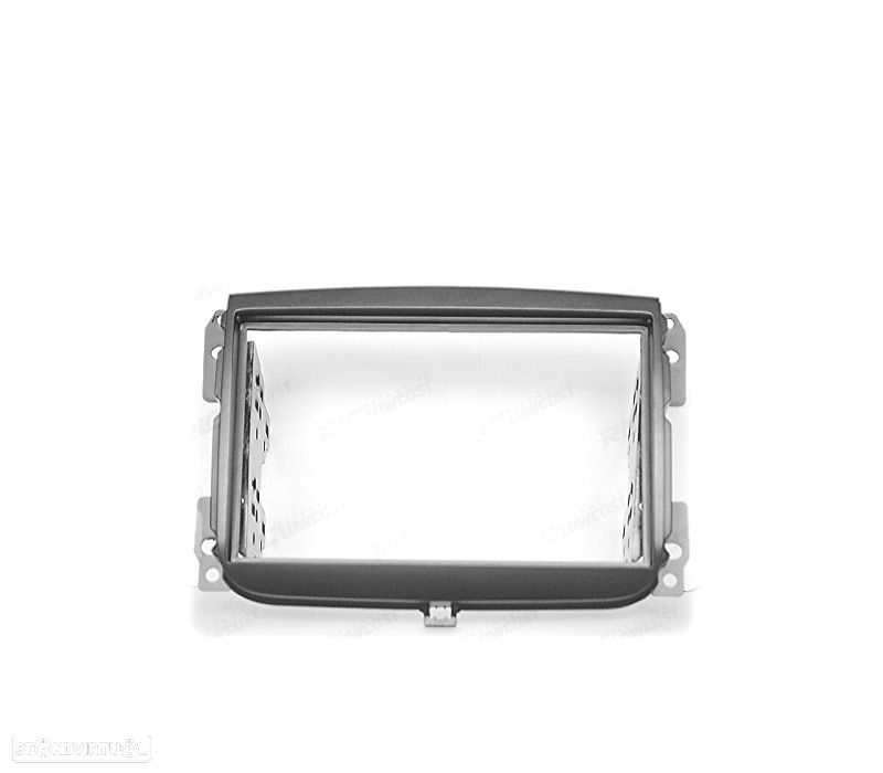 MOLDURA ADAPTADOR PRETO PARA RADIO 2-DIN PARA FIAT 500L - 2