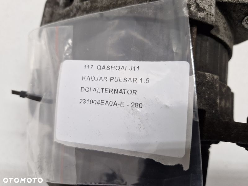 NISSAN QASHQAI 2 II J11 KADJAR PULSAR 1.5 DCI ALTERNATOR 231004EA0A-E - 8