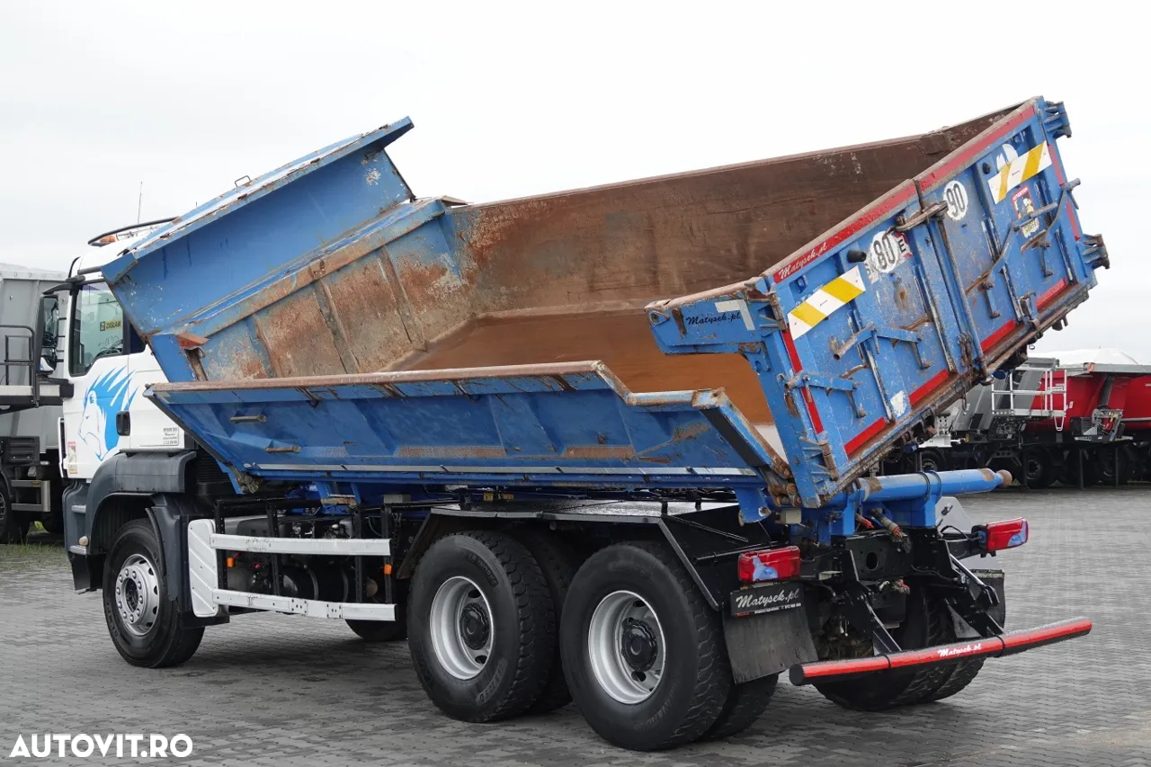 MAN TGS 26.360 / 6x4 / 2 FETE TIPPER / HYDROBRA / BORDMATIC / IMPORTAT - 5