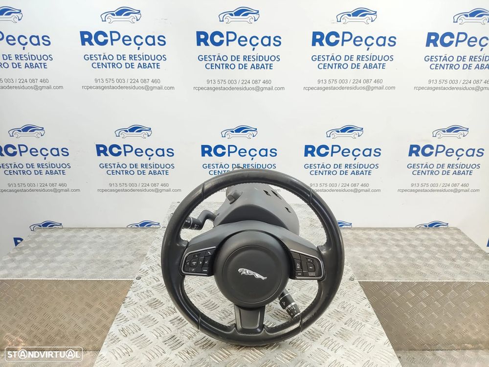 Volante Pele Patilhas Comandos Multifunções Jaguar XE X760 R Sport 2015 - 2024 - 6