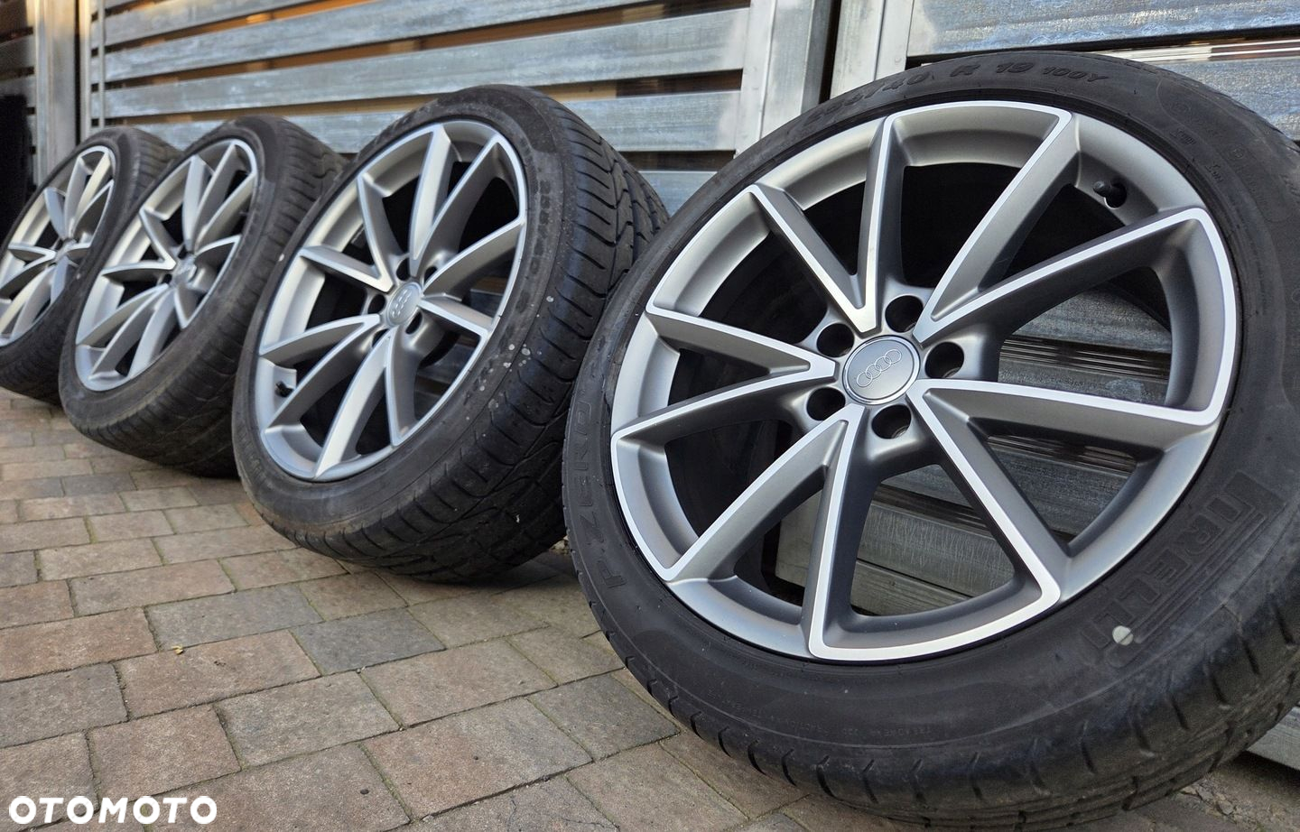AUDI OE A6 A7 C7 A8 D4 KOŁA FELGI OPONY 5x112 255/40r19 ET32 9J 4H0601025CE - 2