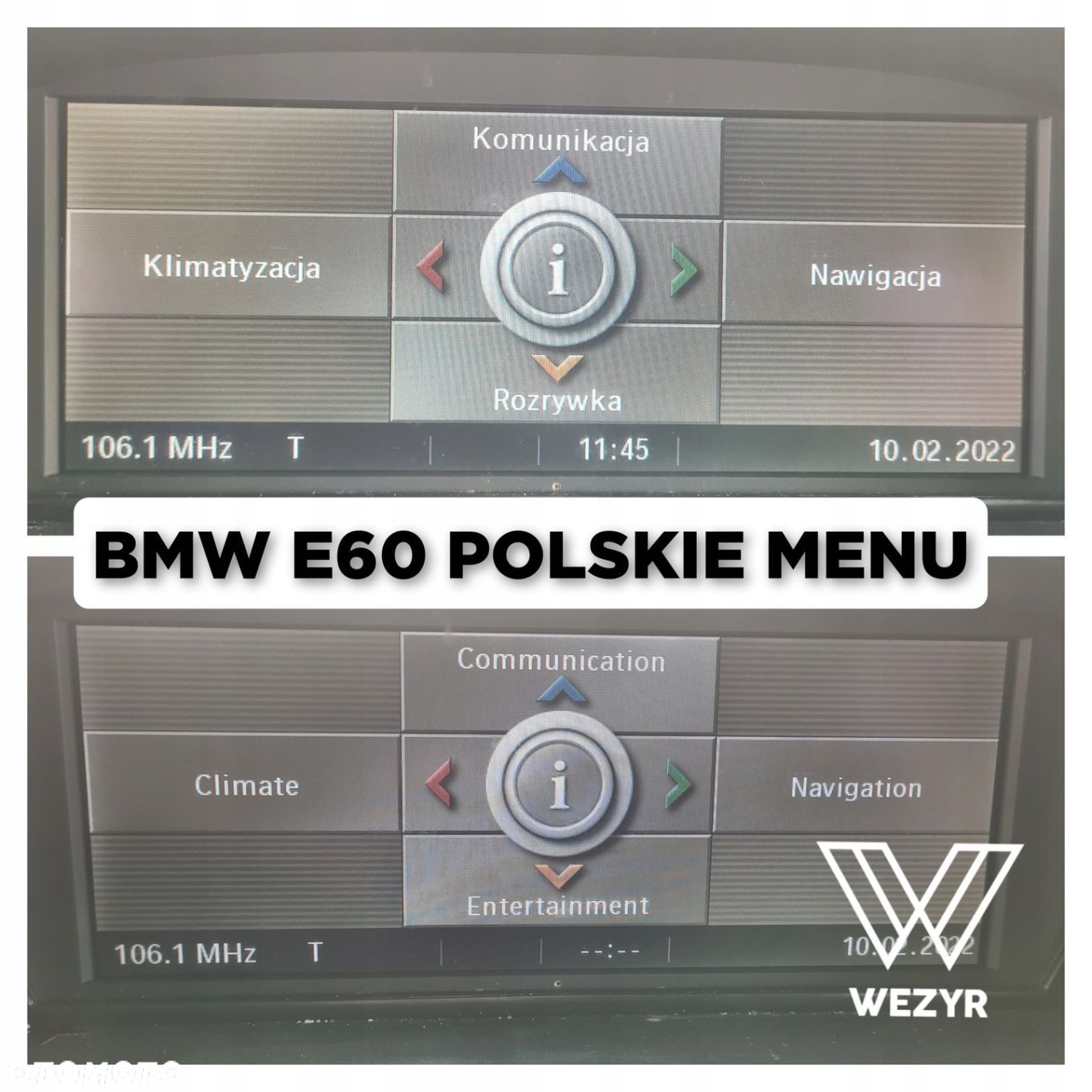POLSKIE MENU BMW CIC CCC EVO NBT PL SPOLSZCZENIE - 1