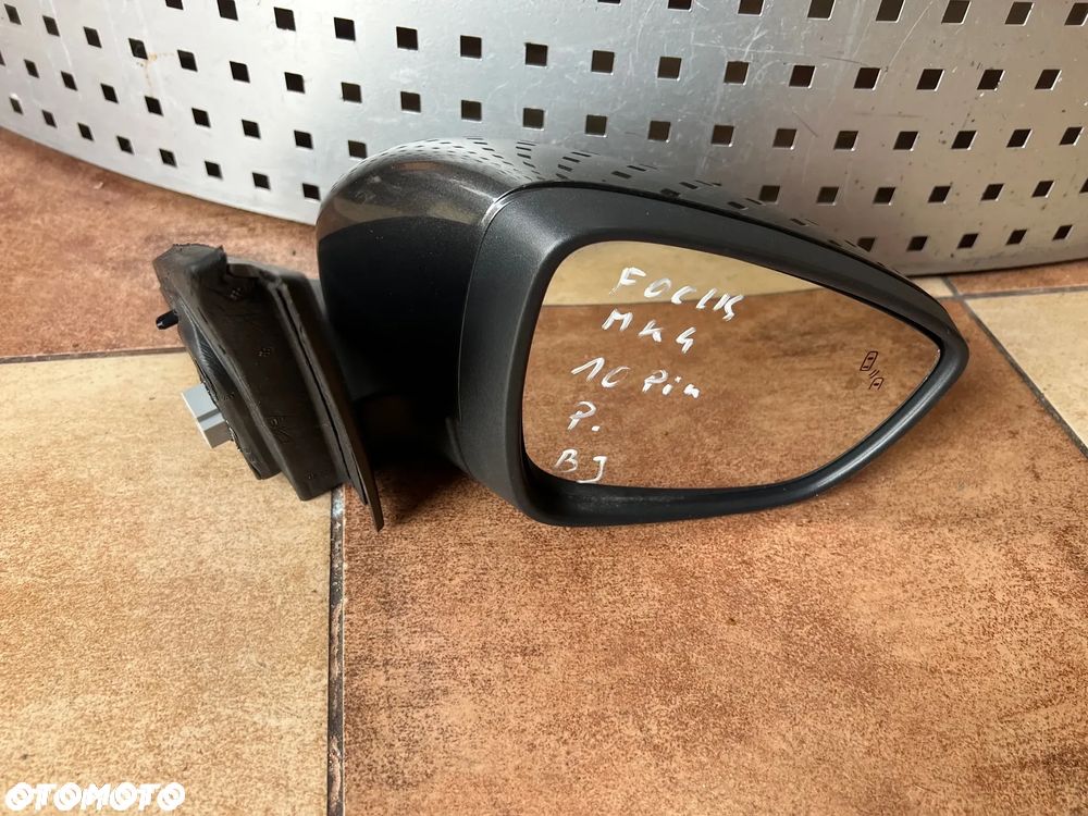 LUSTERKO ZEWNĘTRZNE PRAWE 10 PINÓW FORD FOCUS MK4 LIFT ST LINE 2020 ROK ORYGINAŁ SUPER STAN NUMER LAKIERU BJ EUROPA - 4