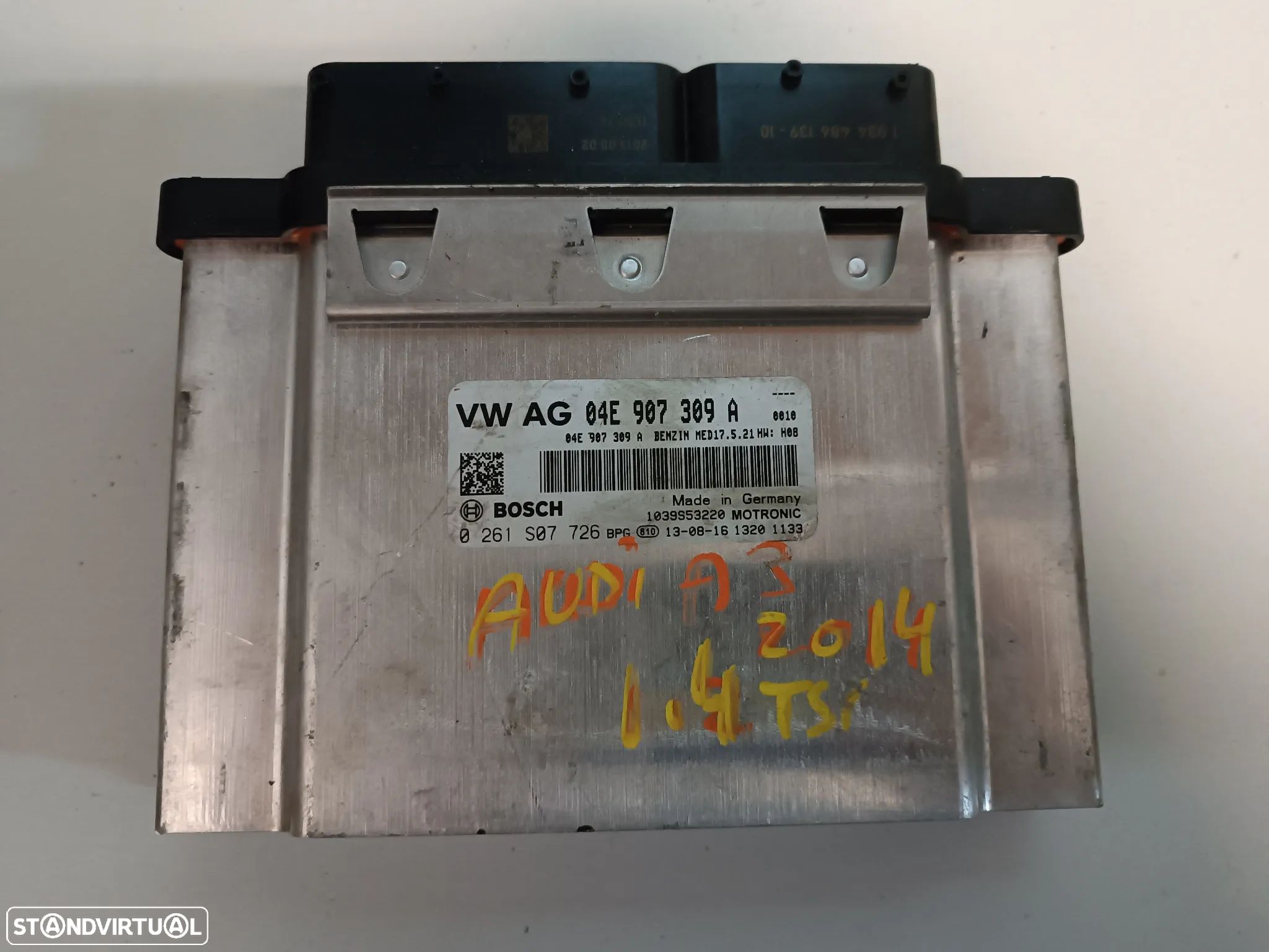 CENTRALINA DO MOTOR AUDI A3 / VOLKSWAGEN GOLF VII 1.4TSI 04E907309A 0261S07726 - 1