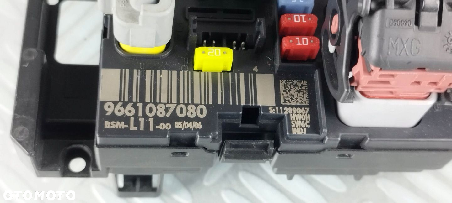 9661087080 moduł sterownik BSM L11 PEUGEOT CITROEN 307 207 807 C3 C4 C5 C8 - 7