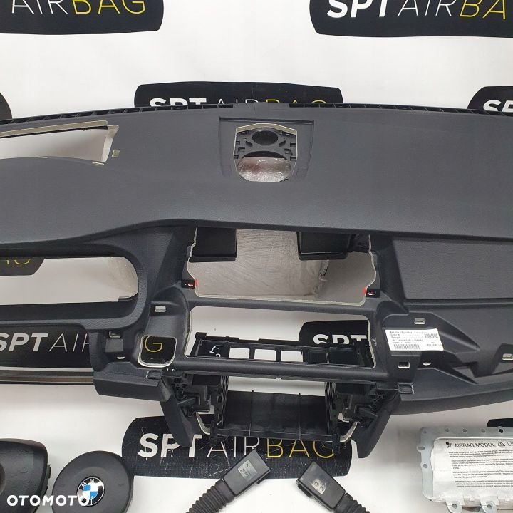 BMW F07 5GT DESKA ROZDZIELCZA KONSOLA KOKPIT PULPIT PODUSZKI AIRBAG AIR BAG NAPINACZE KIT SET - 3