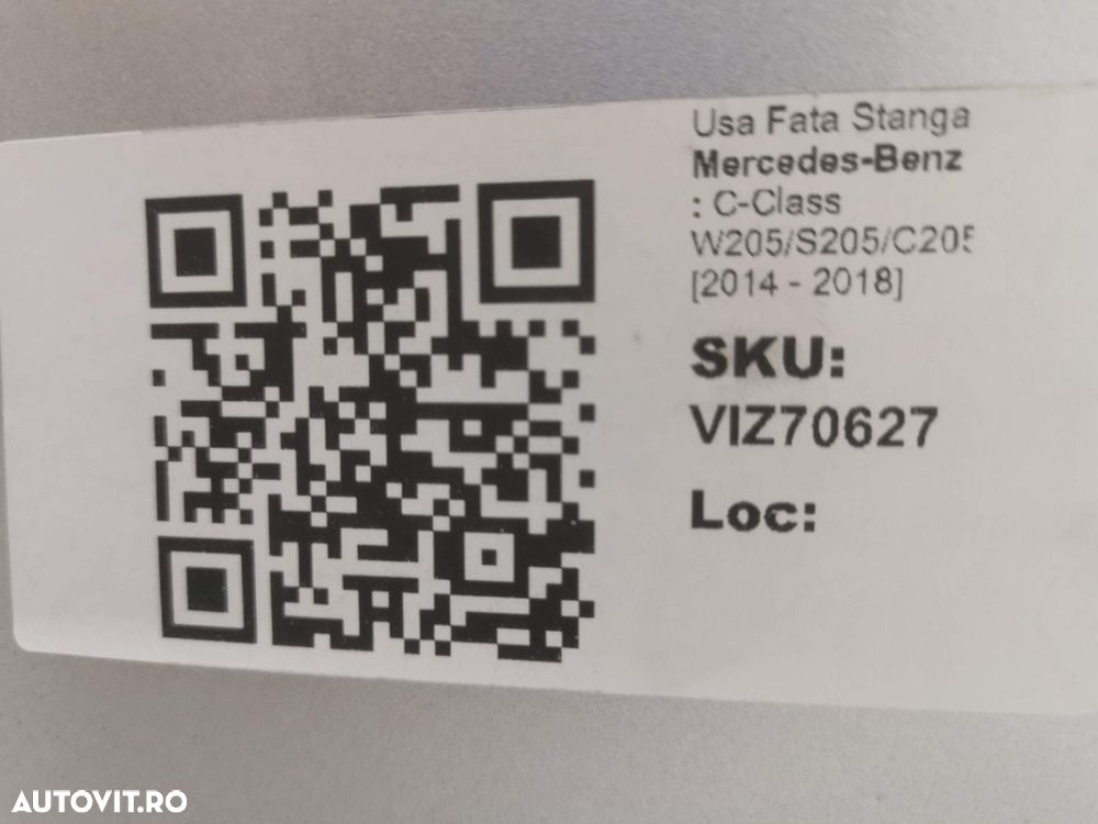 Usa Fata Stanga Mercedes-Benz  C-Class W205/S205/C205 2014 2015 2016 2 - 8