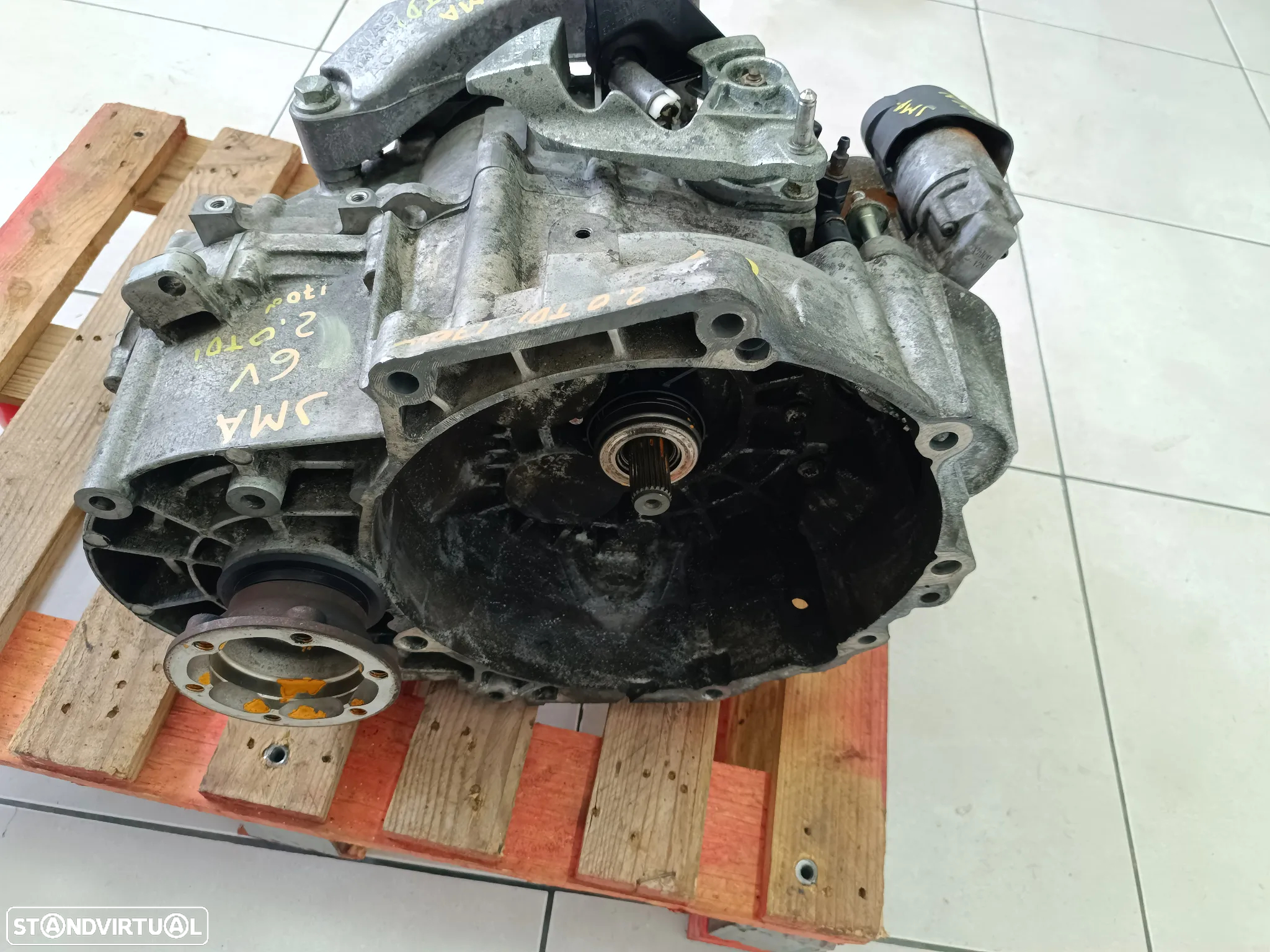 seat leon FR motor 2.0tdi 170cv BMN - caixa velocidades 6v ref: JMA - 2