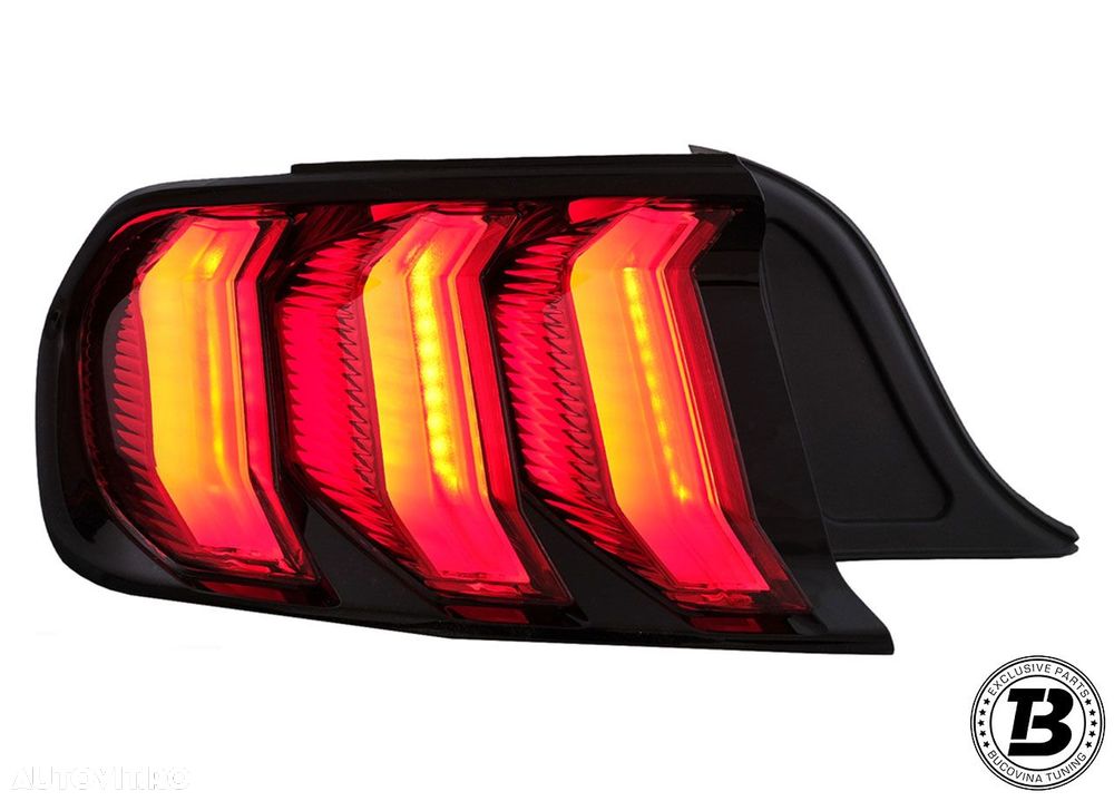 Stopuri LED compatibile cu Ford Mustang VI S550 Smoke Design - 2