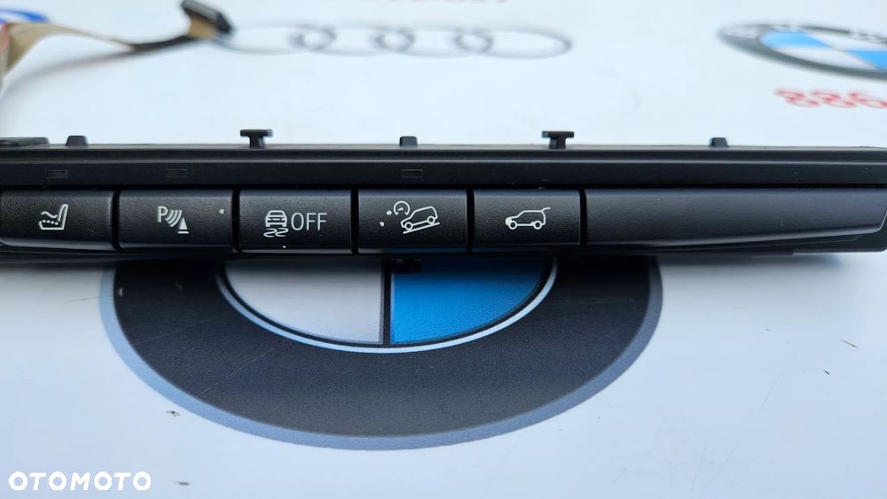 BMW X5 E70 X6 E71 Zespół przełączników konsoli środkowej Panel sterowania PDC Klapa Fotele 9208216 - 4